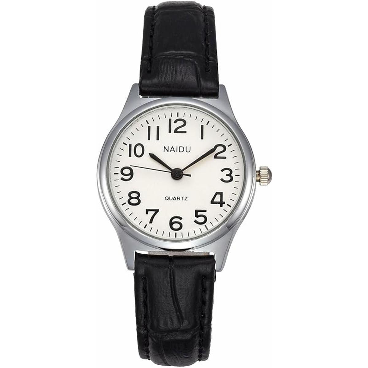 MANIFO Reloj de pulsera analógico de cuarzo con números