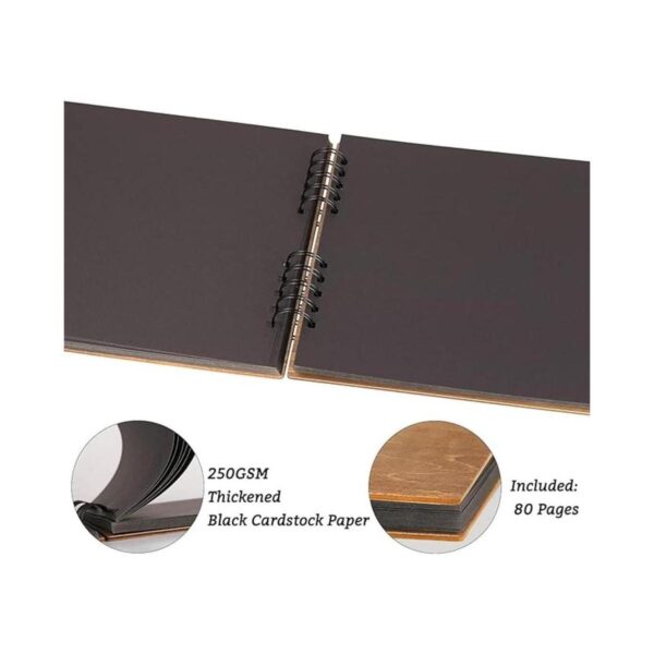Creawoo Libro de visitas de madera de 8.5 pulgadas_4