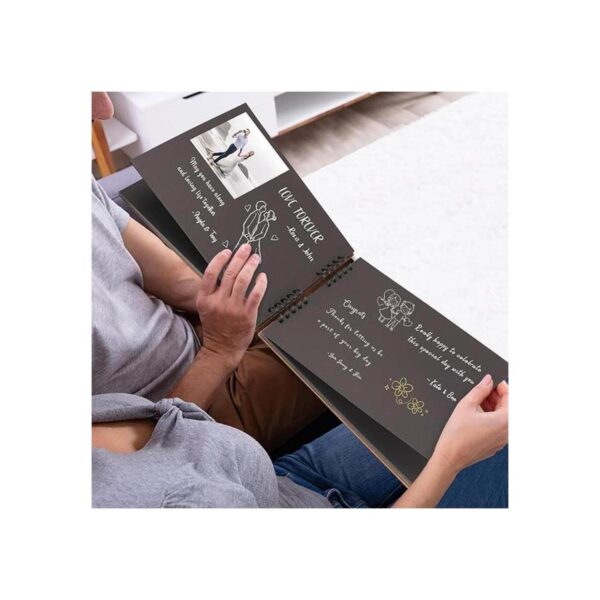 Creawoo Libro de visitas de madera de 8.5 pulgadas_6