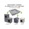 Kitty City Claw Mega Kit 2.0 Furniture Cat Cushion Cat