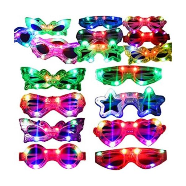 Paquete de 24 lentes LED para niños que brillan en la_1