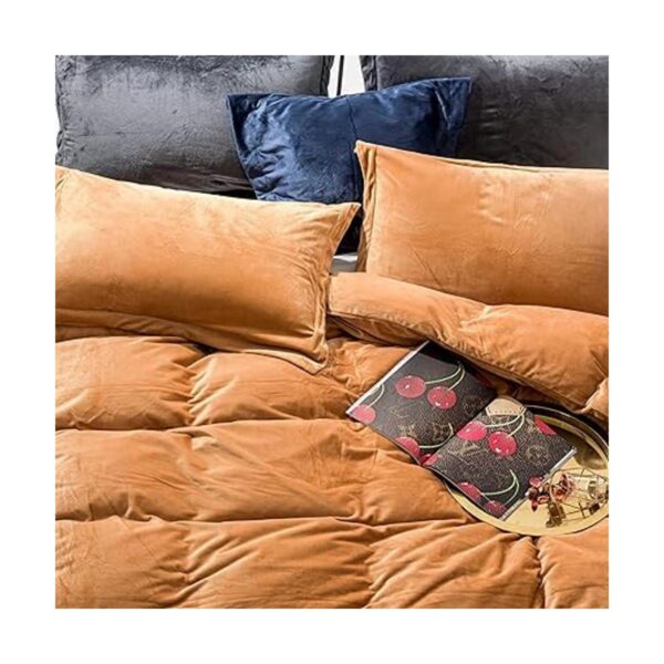 NTBAY Juego de funda de duvet de terciopelo juego de_4
