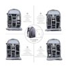 KF Concept Mochila de cámara profesional Gris2 L_3