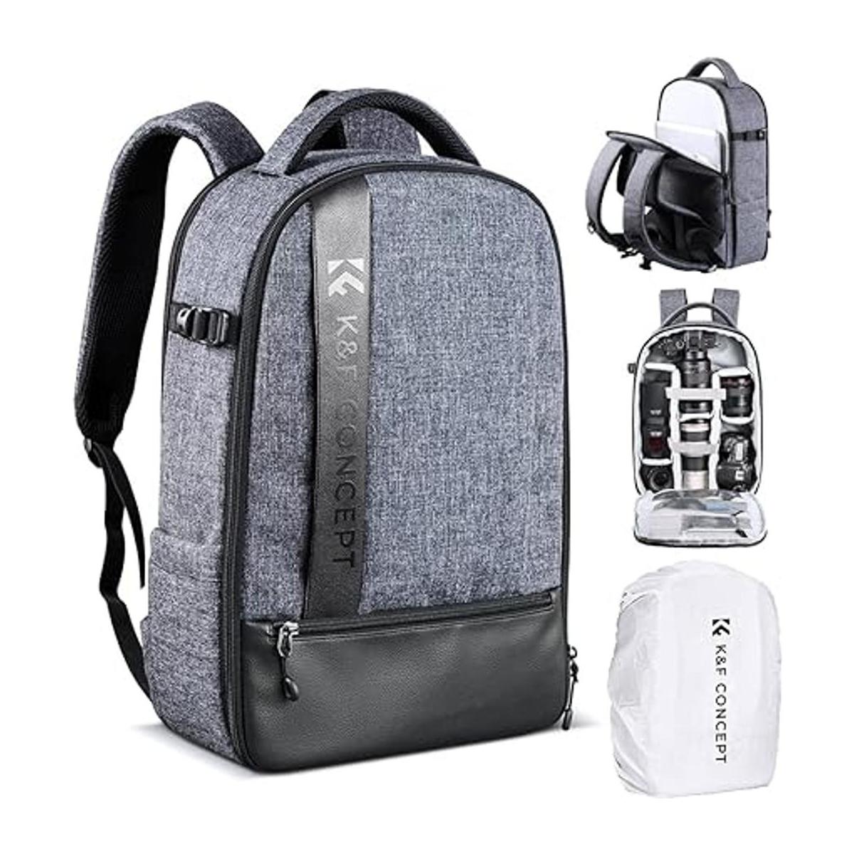 KF Concept Mochila de cámara profesional Gris2 L