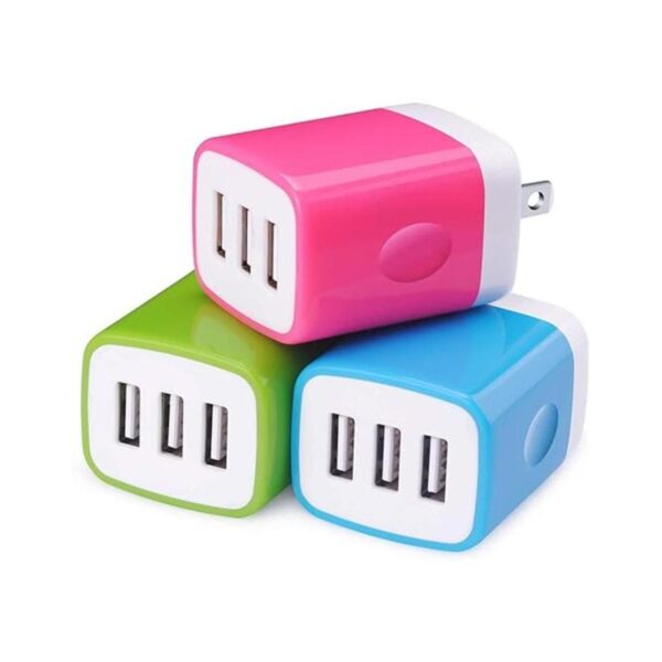 Sicodo Adaptador de cargador de pared cubos USB paquete_1