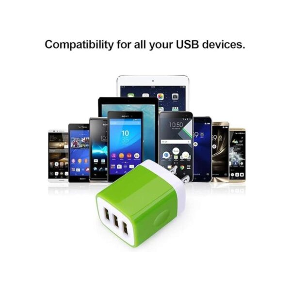 Sicodo Adaptador de cargador de pared cubos USB paquete_4