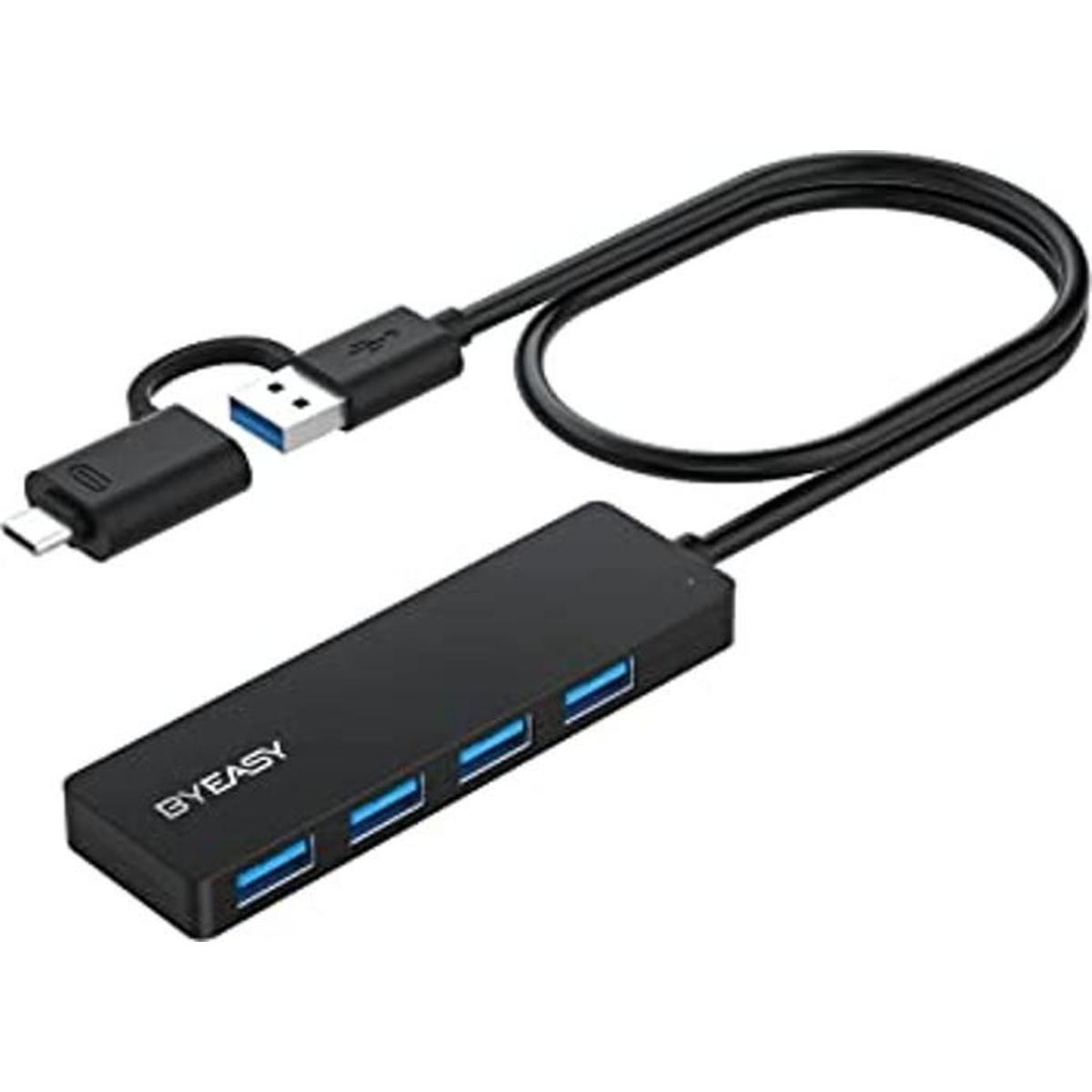 BYEASY Hub USB concentrador USB 3.1 C a USB 3.0 con 4
