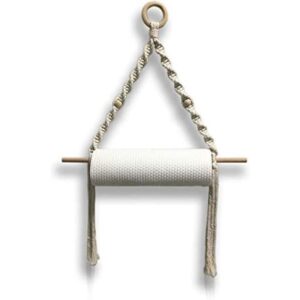 Toallero de papel bohemio toalla de papel de macramé para