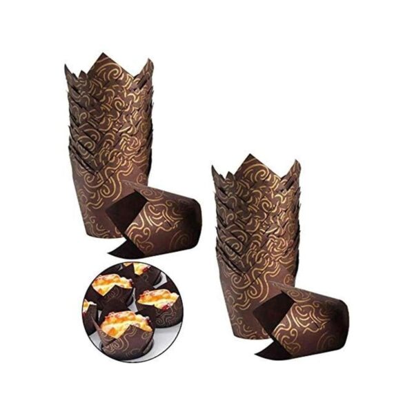 Cooyeah 200 moldes para magdalenas diseño de tulipán_1