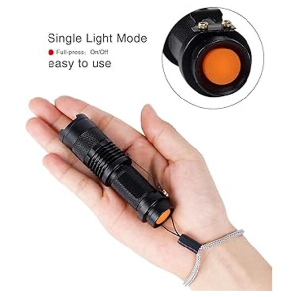 KunHe Pequeñas mini linternas LED de un solo modo con