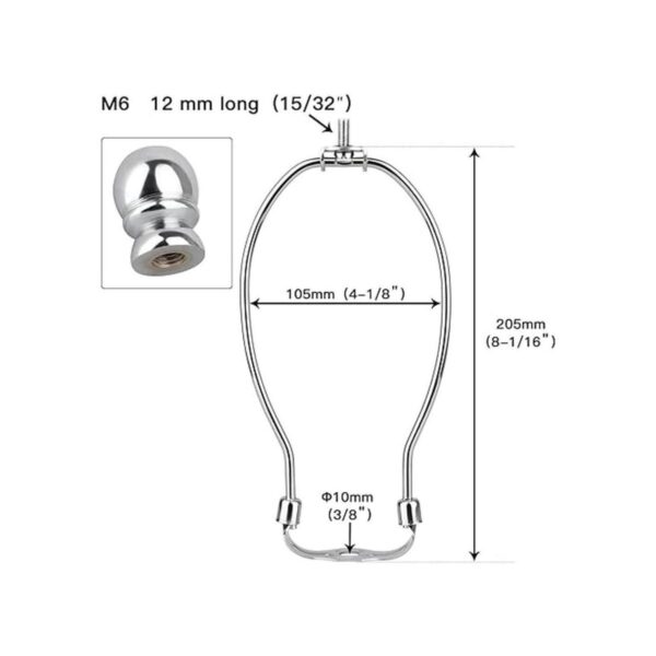 Soporte para arpa de lámpara de 8 pulgadas accesorios de_2