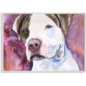 Stupell Industries Pit Bull Dog Pet Animal Pintura de_1