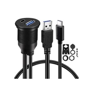 BATIGE Cable USB 3.0 tipo C 3.1 para montaje en el coche_1