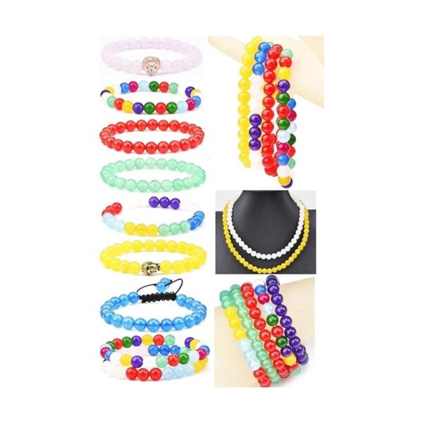 FYGEM 10 colores 200 cuentas redondas de 0.39 pulgadas_6