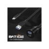 BATIGE Cable USB 3.0 tipo C 3.1 para montaje en el coche_3