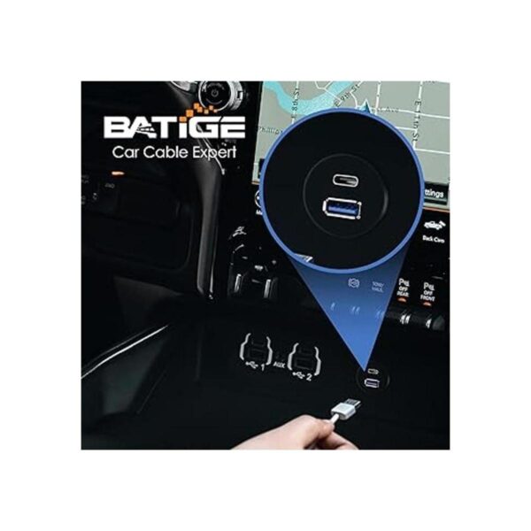 BATIGE Cable USB 3.0 tipo C 3.1 para montaje en el coche_2