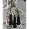 Decoración de pared bohemia de macramé negro para colgar_3
