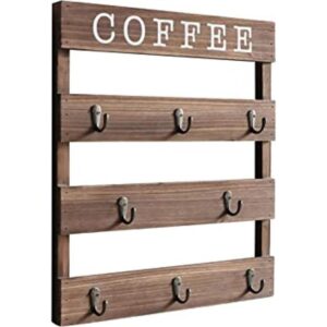 EMAISON Soporte para tazas de café de madera de pino real_1