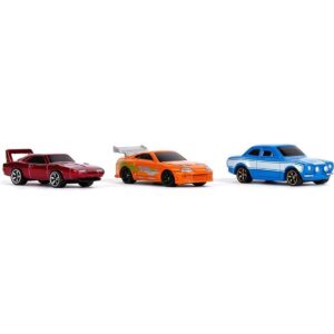 Jada Toys Fast Furious Nano Paquete de 3 autos fundidos_3