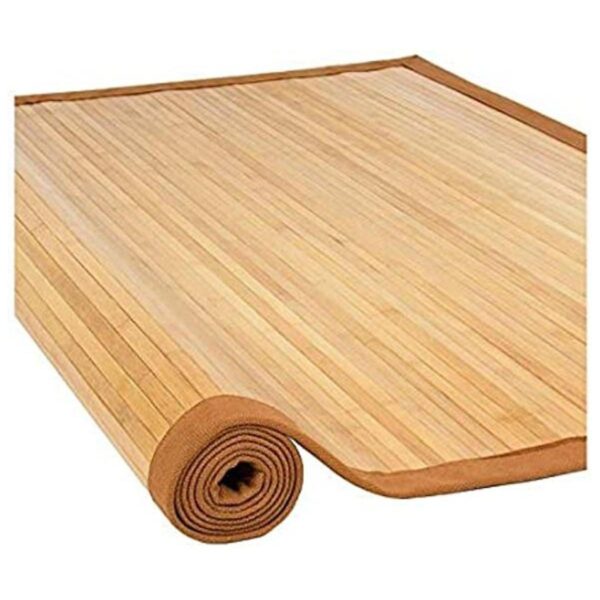 Nisorpa Tapete de baño de bambú natural de 28 x 79