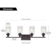 MELUCEE 4 luces de lámpara de pared con acabado de bronce_3