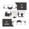 MELUCEE 4 luces de lámpara de pared con acabado de bronce_4