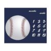 FFUN SOUL White Baseball Baby Milestone Blanket Large_2