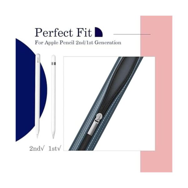 MoKo Funda de piel sintética con cierre para Apple Pencil_2