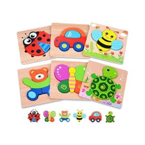 Playtime by Magifire Juego de 6 rompecabezas de madera_1