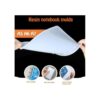LEOBRO Moldes de resina para cuaderno A5 A6 A7 moldes de