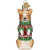 Old World Christmas Adornos de Navidad Corgi de cristal_1