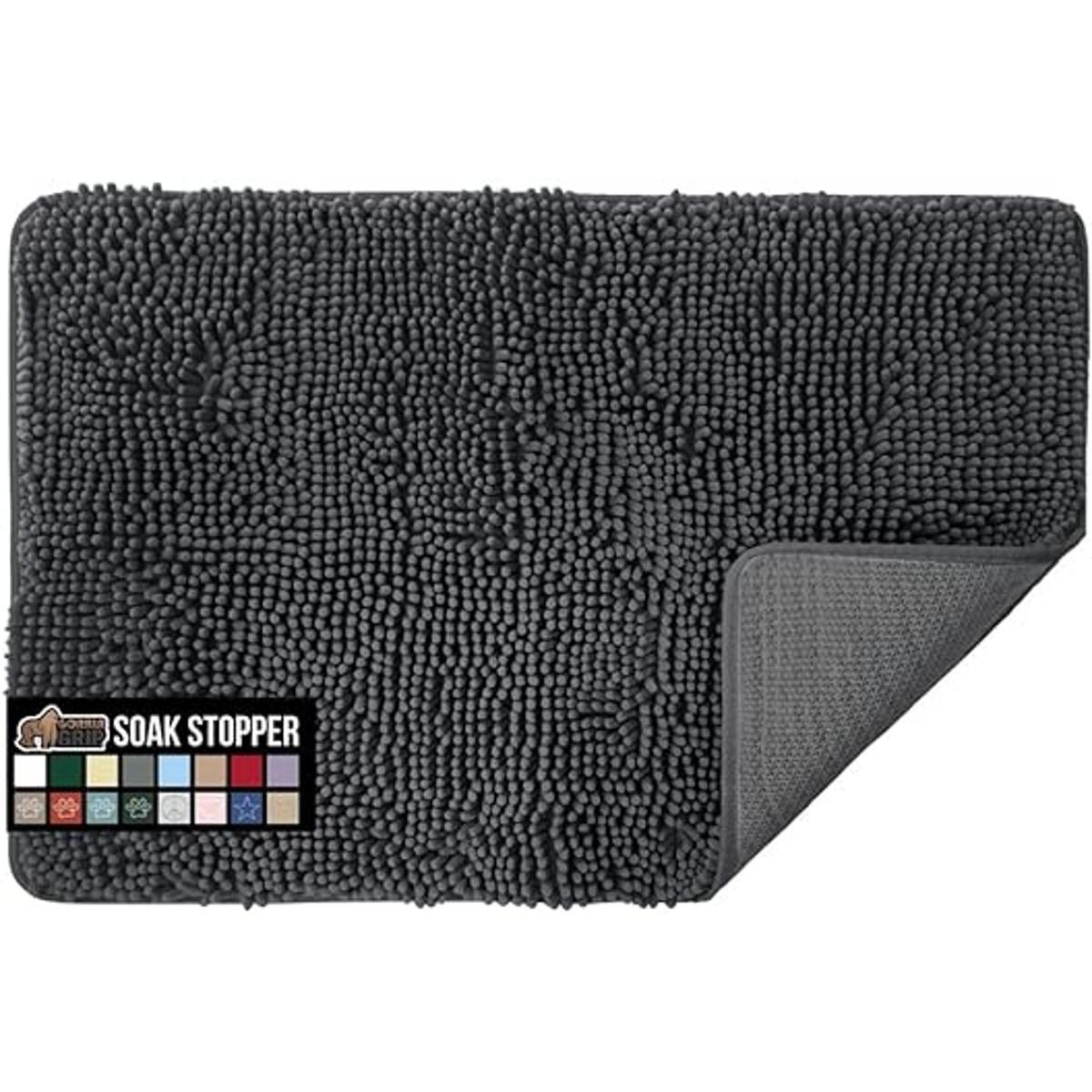 Gorilla Grip Tapete de felpilla resistente para