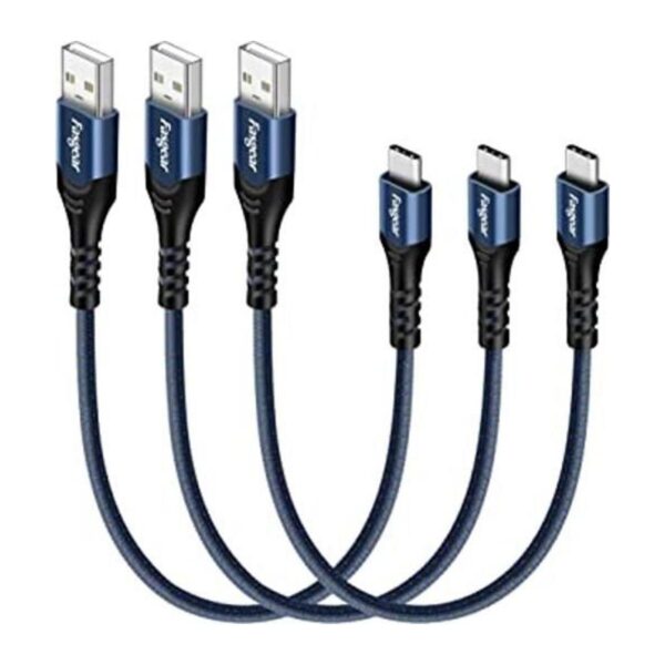Cable corto USB C Paquete de 3 Fasgear de carga rápida_1