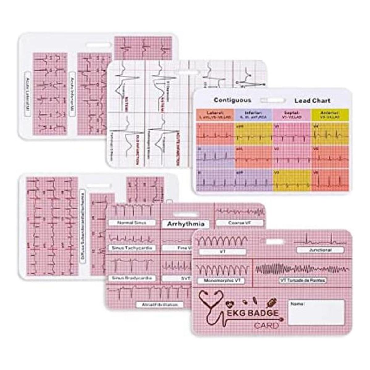 Lisol Tarjetas de identificación de electrocardiograma