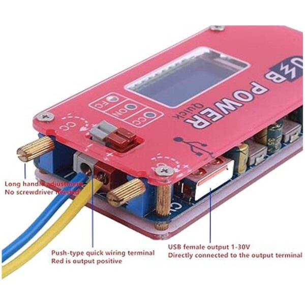 Convertidor de voltaje USB Buck Boost módulo de fuente de_4