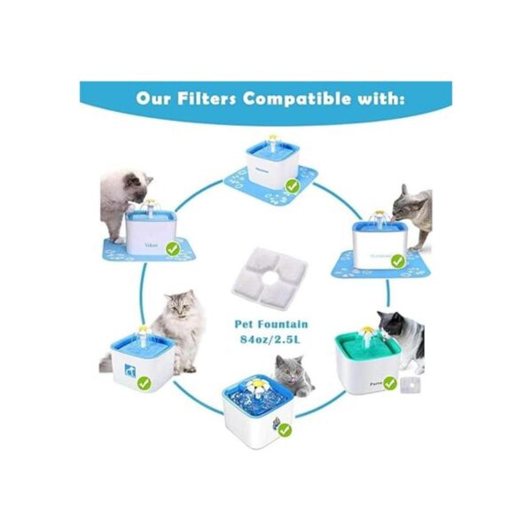 PK.ZTopia Filtro de repuesto para fuente de gato filtro