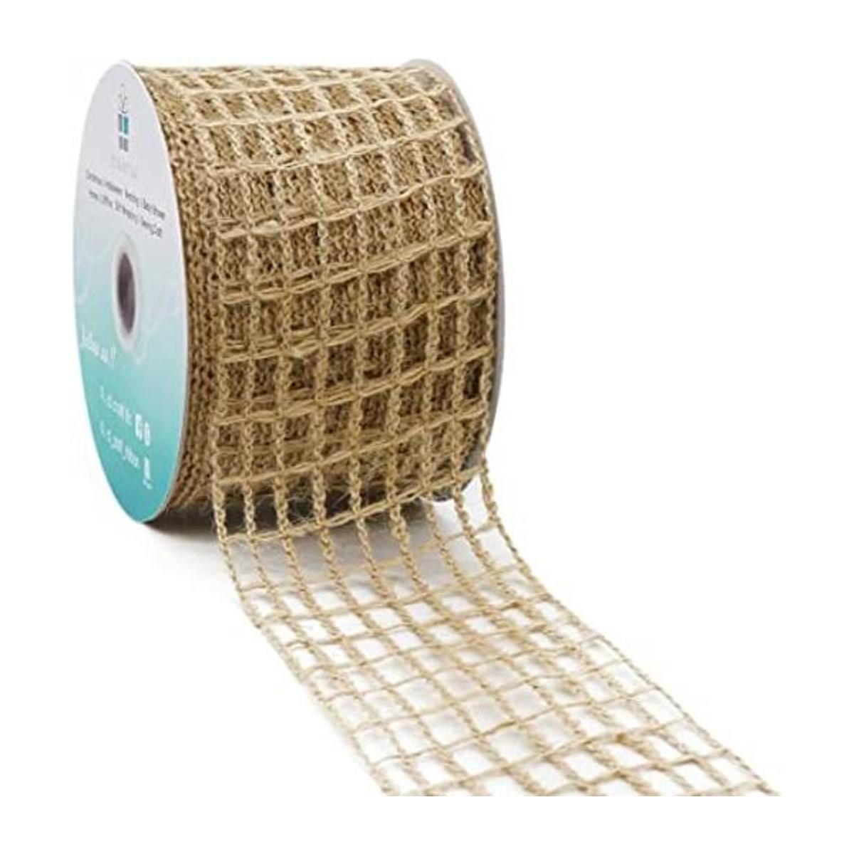 CT CRAFT LLC Cinta de malla de arpillera con alambre para