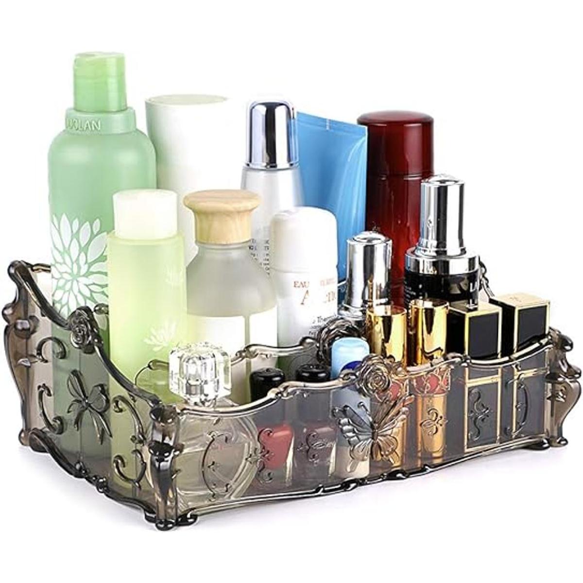 Hipiwe Organizador de maquillaje acrílico de 3 ranuras