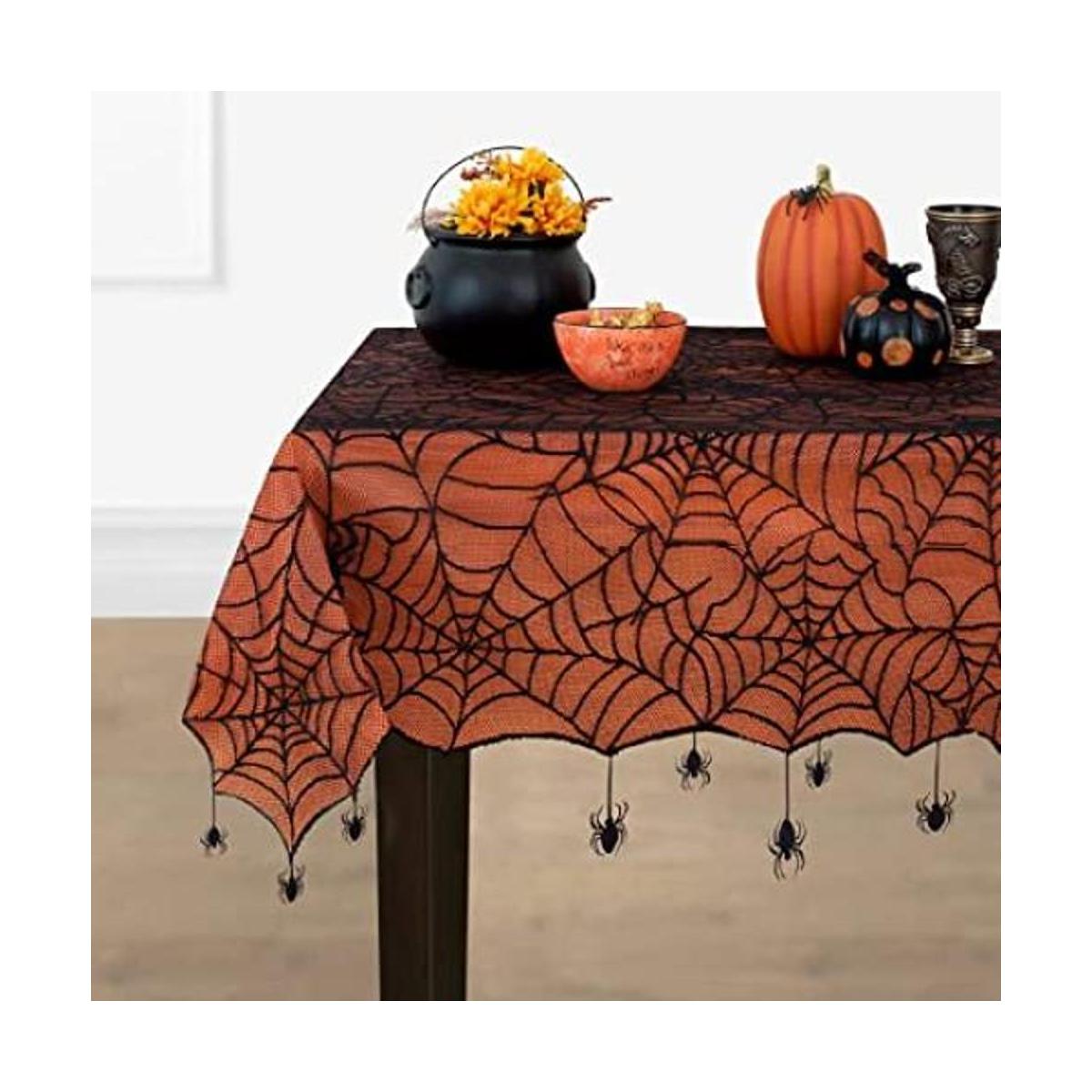 Elrene Home Fashions Crawling Spider Mantel con forro de