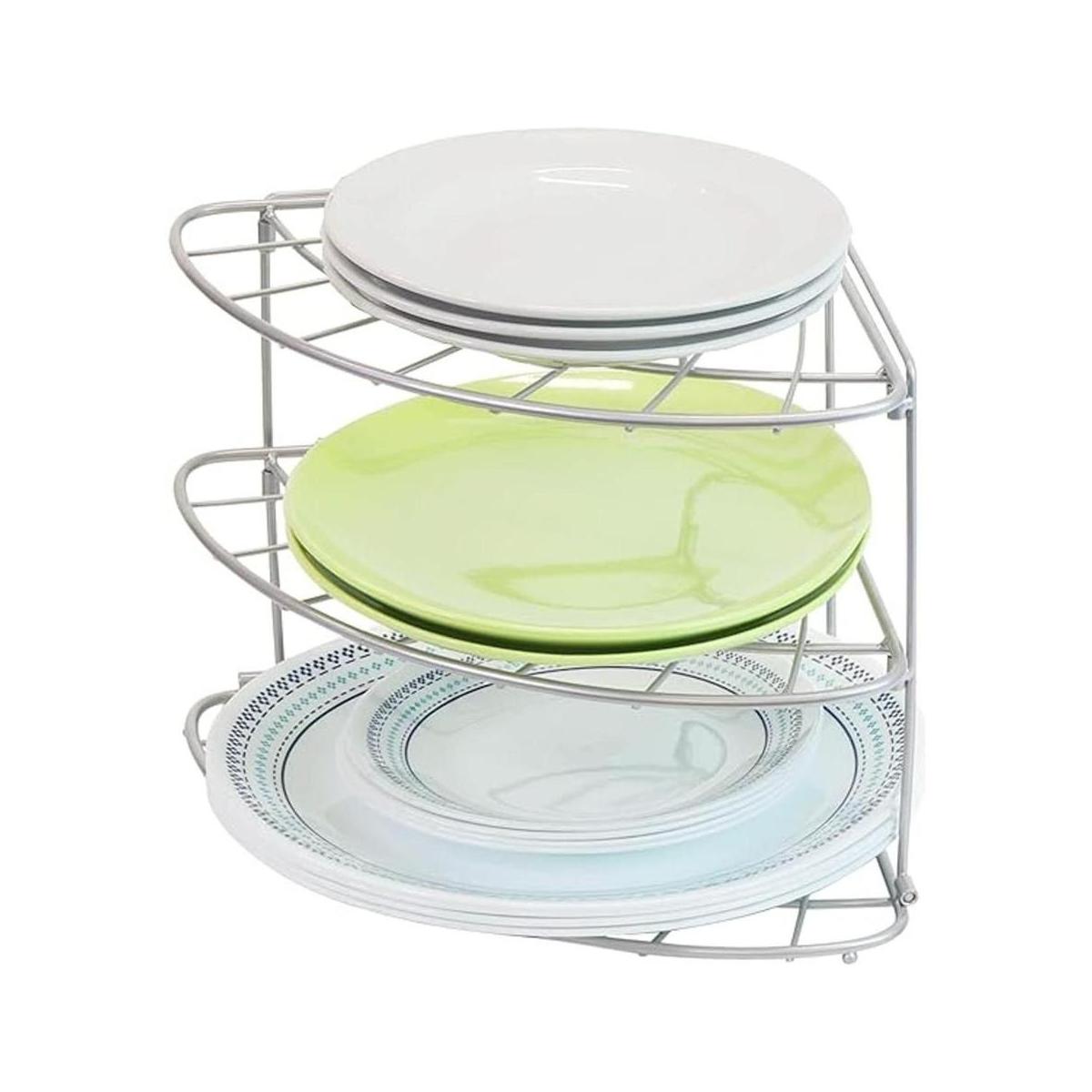 Simple Houseware Organizador de estantes esquineros de