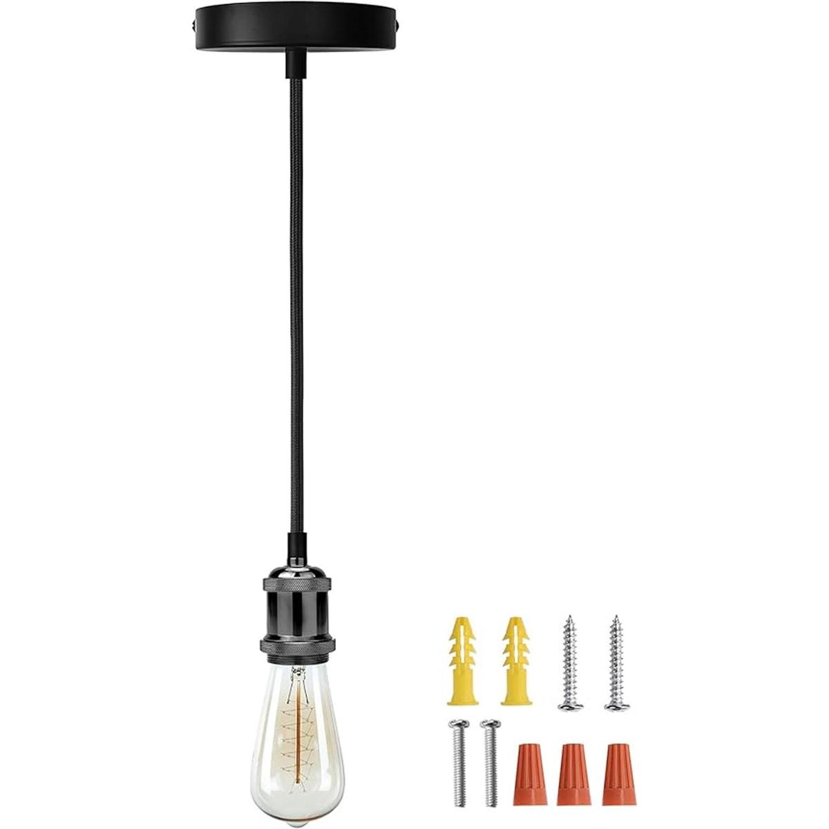 JACKYLED UL Mini lámpara colgante industrial con enchufe