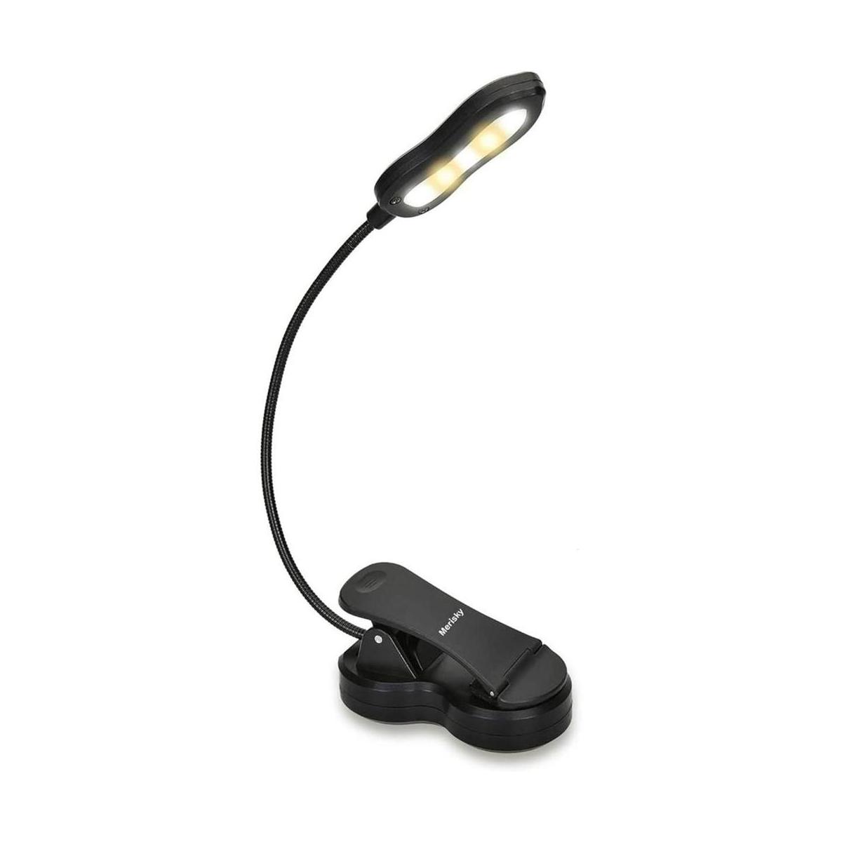 Merisky Luz de lectura LED con clip para libro en cama 3