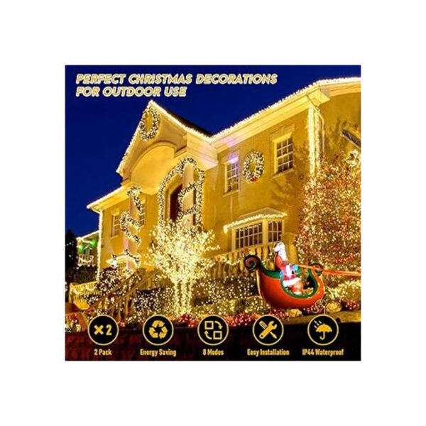 JMEXSUSS Luces solares de Navidad impermeables al aire_2