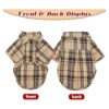 Camisa a cuadros para perros linda camiseta polo para
