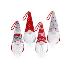 DFantiX Juego de 4 adornos de Navidad de gnomo gnomos_1