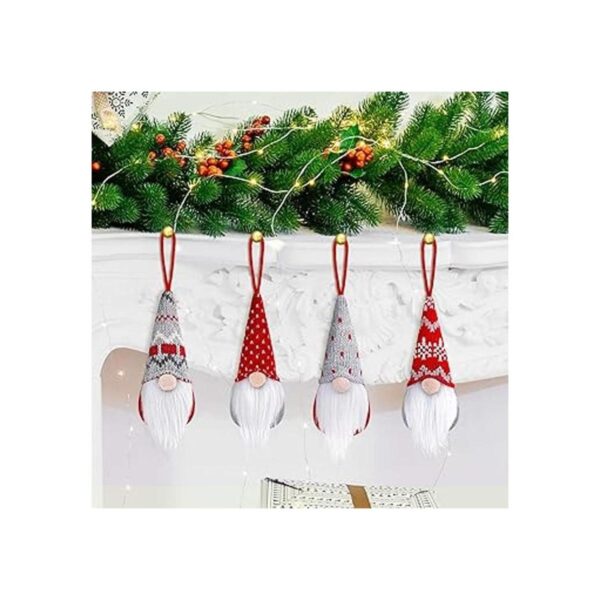 DFantiX Juego de 4 adornos de Navidad de gnomo gnomos_2