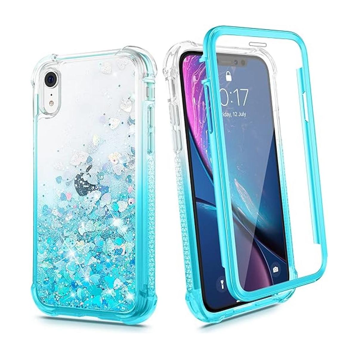 Ruky Funda para iPhone XR funda líquida resistente de