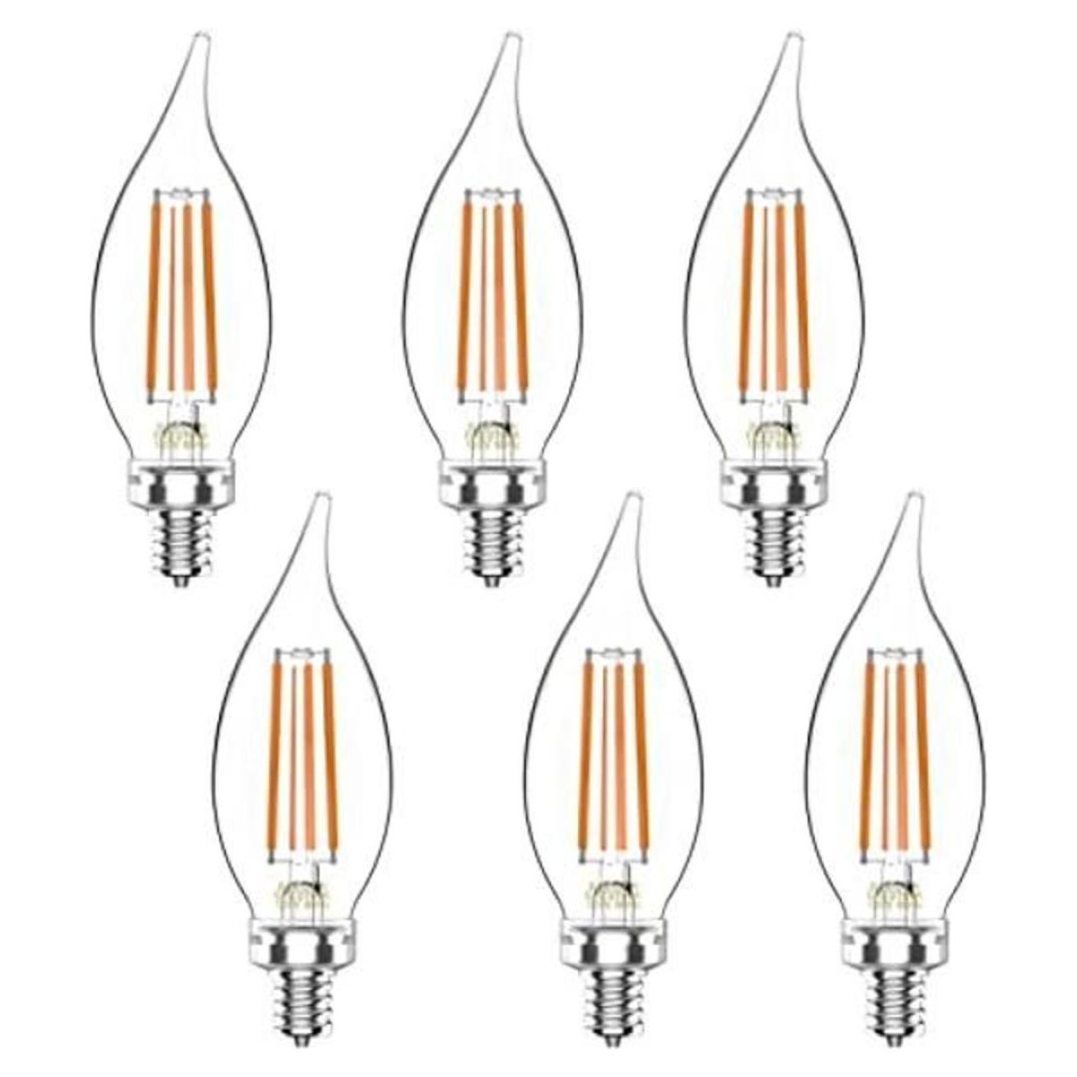 Helloify Bombillas LED Edison de filamento vintage de 60