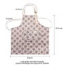 Delantal de cocina de lino ajustable de 2 piezas delantal_2