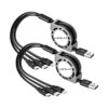 Cable de carga múltiple 3A 2 paquetes4 pies Cable de_1